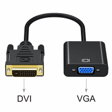 DVI Male to VGA Female Adapter Full HD 1080P DVI-D to VGA Adapter 24+1 25Pin to 15Pin Cable Converter for PC Computer Monitor